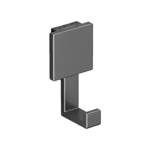 Wall-mounted metal coat hook single heavy duty garment hook for entrance hallway wardrobe.