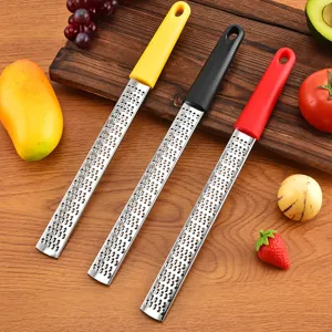 Grattugia per formaggio in acciaio inox zester per limoni utensile cucina 3pz