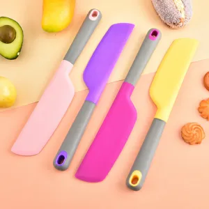 Grande set di spatole in silicone per la pasticceria, crema e utensili da cucina.