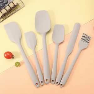 Set di Spatole da Pasticceria in Silicone Utensili da Cucina Resistenti al Calore Spatole senza Cuciture per Crema per Torte