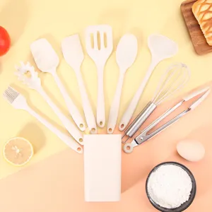 Mini ensemble d'ustensiles de cuisine en silicone, outils de cuisson résistants pour.