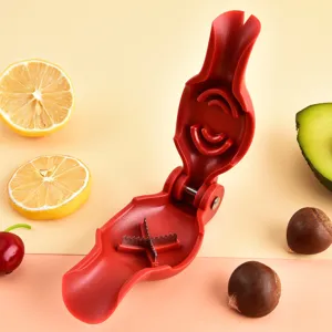 Red Chestnut Opener Nut Cracker Tool Kitchen Gadget for Easy Peeling and Shelling Nuts