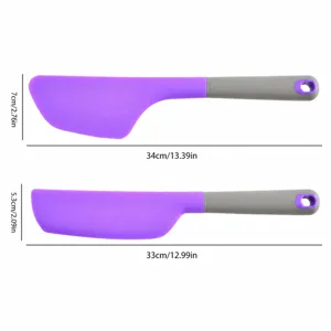 Grande spatola in silicone per la cottura di torte, raschietto per crema, utensile da forno.