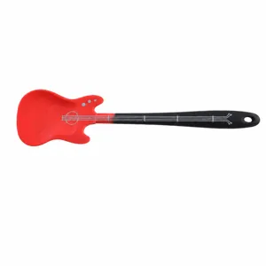 Guitar shaped silicone spatula for baking and cooking non-stick pan kitchen tool 1pc