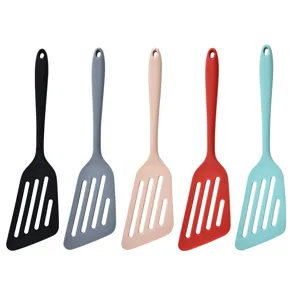 Set di 5 spatole da cucina in silicone colorate antiaderenti per cottura e padelle