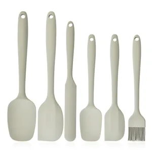 Set di spatole in silicone utensili da cucina per dolci crema resistenti al calore 6pz