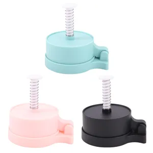 Plastic burger press mold set, non-stick kitchen tool for making meat patties easily.