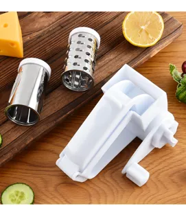 Grattugia per formaggio a manovella tagliaverdure rotativo set di utensili da cucina