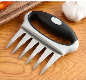 Garras desmenuzadoras de carne de acero inoxidable, herramienta de cocina duradera para barbacoa.