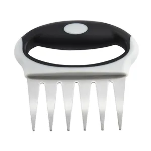 Garras de carne de acero inoxidable para barbacoa, tenedores duraderos para cerdo desmenuzado.