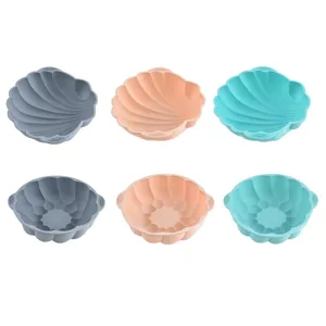 Silikon Backform Set, Muschel und Lotus Form Kuchenform für Heißluftfritteuse und Ofen.
