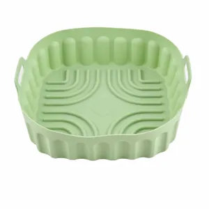 Grande cestello per cottura in silicone per friggitrice ad aria resistente 25cm nuovo