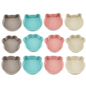 Cute cartoon silicone air fryer liner baking tray set multi-color kitchen baking tools