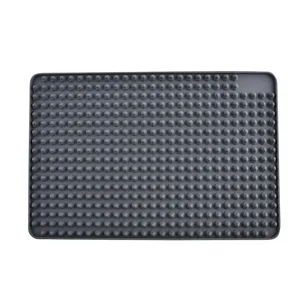 Tappetino da forno in silicone grigio con borchie dense scolapiatti da cucina