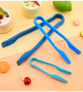 Set di 3 pinze alimentari in PP, pinze da cucina resistenti per pane, ghiaccio e snack domestici.