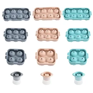 Silicone ice cube tray mold for whiskey large ice balls multi-grid household easy release
