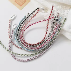 Minimalistisches S925 Sterlingsilber Perlen Geflochtenes Kordel Armband Koreanischer Stil Bunter Faden Freundschaftsarmband Schmuck Geschenk Für Damen