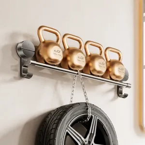 Punch-free bathroom suction cup towel rack single bar wall mounted towel holder storage