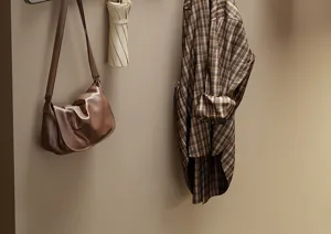 Retro Stil wandmontierter Türhaken lochfreier Kleiderbügel Flur Garderoben Ablage