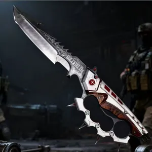 Delta Force gioco periferica coltello tattico in lega, replica arma da collezione.