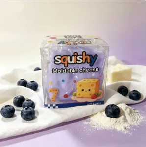 Παιχνίδι squishy τυριού και μύρτιλου αργής επαναφοράς αποσυμπίεσης διαφανές κουτί κύρια εικόνα