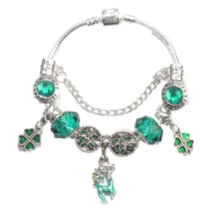 Korean Fashion DIY Snake Chain Bracelet For Women Girl Heart Moon Star Pendant Sweet Girly Bracelet Crystal Rhinestone Alloy Jewelry Gift