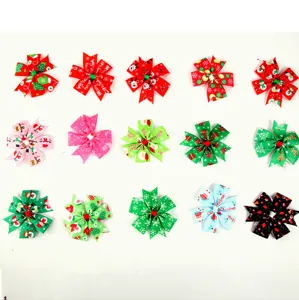 Niños Navidad pinzas de pelo lindo lazo de dibujos animados horquillas accesorios