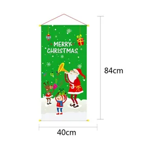 Weihnachten Hängebanner Detail mit 84x40cm Größe und Weihnachtsmann Feiertag Dekor.