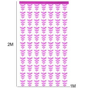 2M Halloween Bat Curtain Party Decoration Pink PET Hanging String Door Curtain Backdrop