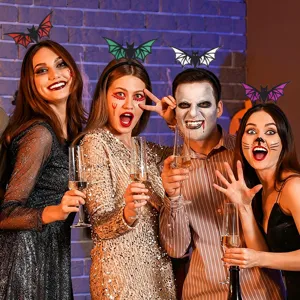 Halloween bat headband costume party glitter wings hair hoop for festival celebration accessories
