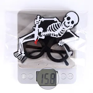 Halloween Skelett Filz Brille Party Requisite gruselig blutiges Messer Kostüm Zubehör 15g