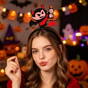 Halloween duivel dager haarband schattig eng feest haaraccessoires foto rekwisiet