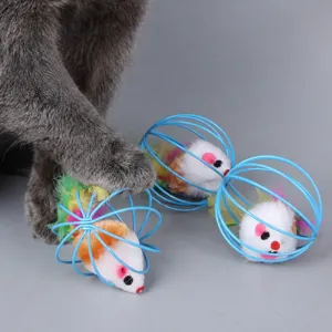 Kattenspeelgoed Interactief Zelfvermaak Pluche Muis Kooi Tuimelaar Speelgoed Huisdierbenodigdheden Kitten Speel Training Speelgoed