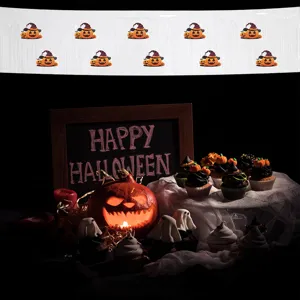 Rideau guirlande tinsel Halloween banniere decoration de fete detail ambiance effrayant