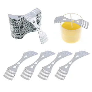 Metal Candle Wick Holder 3 Hole Centering Device Curved Bracket For DIY Aromatherapy Candle Making Craft Accessories