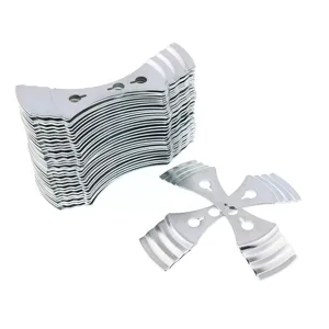 Metal candle wick centering device, curved cross holder for DIY container candles making tools.