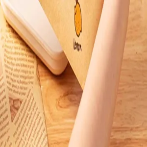 Disposable greaseproof paper bag for sandwiches and burgers lemon pattern brown wrapper.