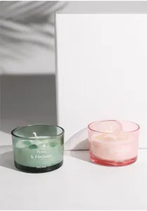 Nordic colored glass scented candle jar home decorative aroma candle holder transparent cups