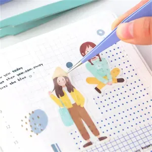 Precision craft tweezers in macaron blue, ideal for DIY journal journaling and detailed hobby work.