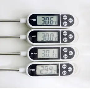 Digital cooking food kitchen thermometer with stainless steel probe LCD screen meat tool.