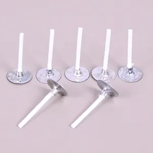 Mechas de algodón para velas con base de metal para velas perfumadas de bricolaje.