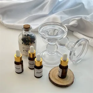 Etherische olie glazen pipet fles set plant aroma vloeistof fles thuis decor