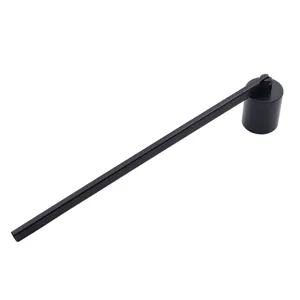 Black candle snuffer long handle metal bell wick extinguisher aromatherapy tool home decor