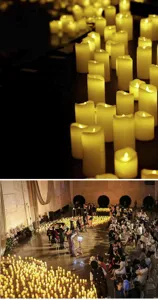 Candela elettronica LED di simulazione fiamma oscillante senza fiamma per decorazione