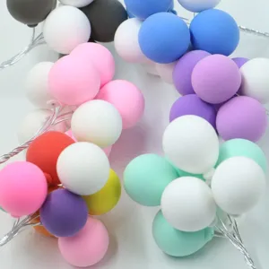 Set de decoración de pastel de globos coloridos, mini ramo de globos de espuma para fiesta