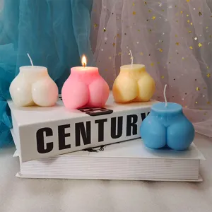 Creative body shape scented candle aesthetic home decor soy wax candle for room photography props