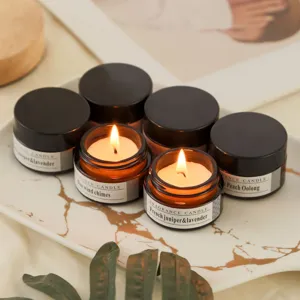 Portable Mini Scented Candle Travel Tin Soy Wax Aromatherapy Candle For Birthday Party Home Bedroom Gift