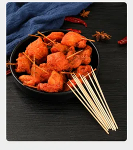 Disposable bamboo skewers for fruit BBQ food picks eco-friendly wooden sticks party supply