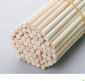Close-up of bundled wooden sticks, natural texture, perfect for DIY crafts and architectural models.