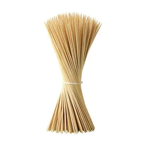 Natural bamboo skewers bundle for BBQ, barbecue, grill, hot pot, and party cooking supplies.